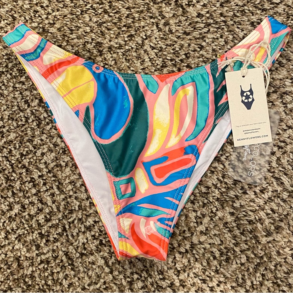 Kenny Flowers Bathing Suit Bottom. The Colombia. Size Small. Sport Bikin Style.